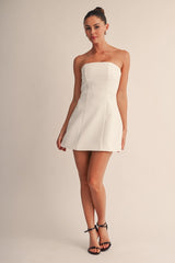 VESTIDO MINI STRAPLESS