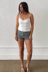 SHORT DE CUADROS AZUL