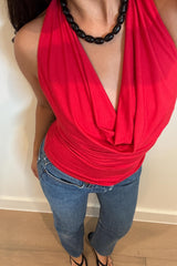 BLUSA ESCARLATA COWL NECK
