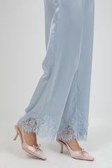 PANTALON ELEGANTE SATIN&ENCAJE