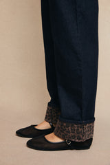 JEANS DOBLADILLO LEOPARDO