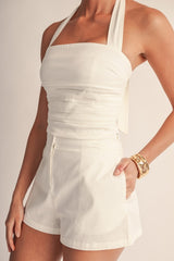 SET SHORT Y TOP HALTER
