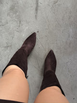 BOTAS CHOCOLATE DE GAMUZA