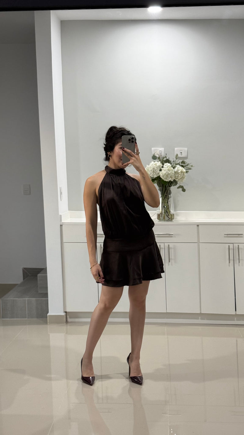 VESTIDO CORTO HALTER