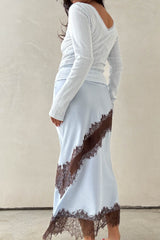 FALDA SATIN BABY BLUE