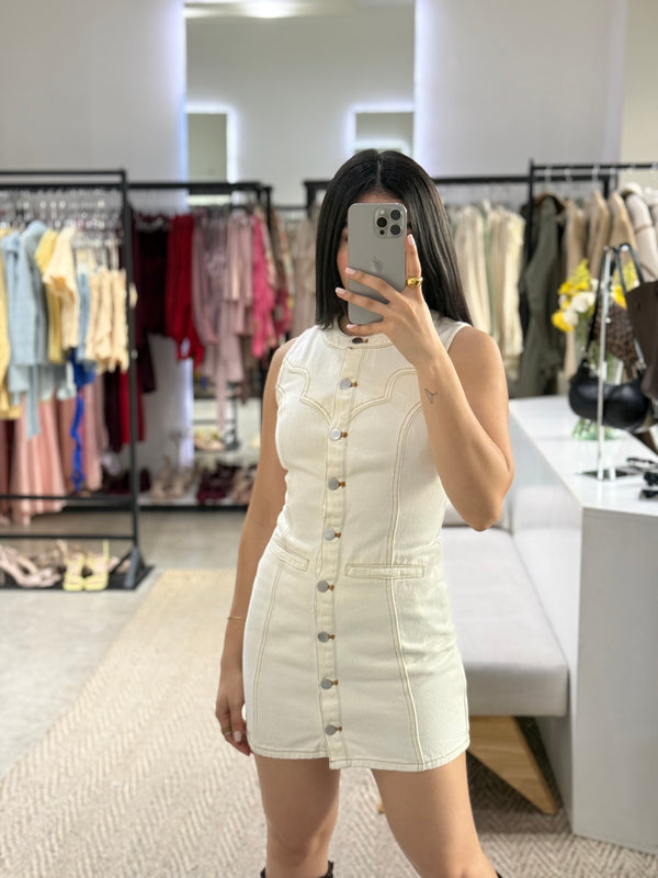 VESTIDO COWGIRL CREAM