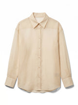 CAMISA TRANSPARENTE CREMA