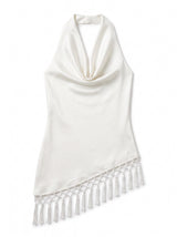 TOP HALTER CON FLECOS