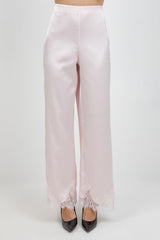 PANTALON ELEGANTE SATIN&ENCAJE