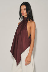 BLUSA HALTER SATIN