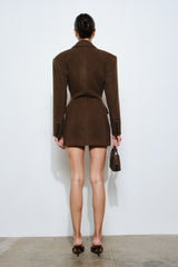 BAZER/VESTIDO CHOCOLATE