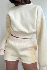 SET COMFY SUETER&SHORT