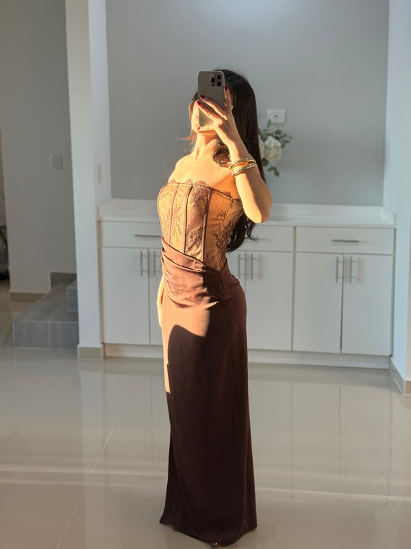 VESTIDO CORSET ENCAJE