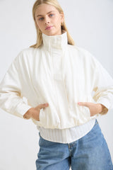 BOMBER JACKET CON CUELLO