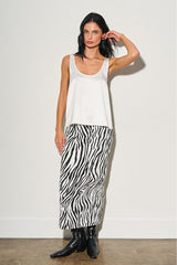 FALDA LARGA ZEBRA PRINT