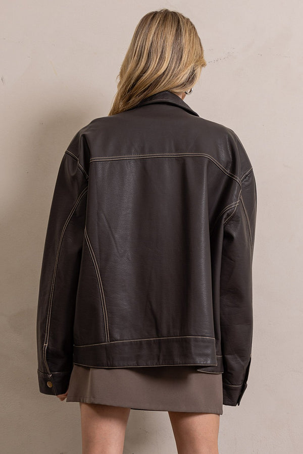 JACKET VINTAGE CHOCOLATE