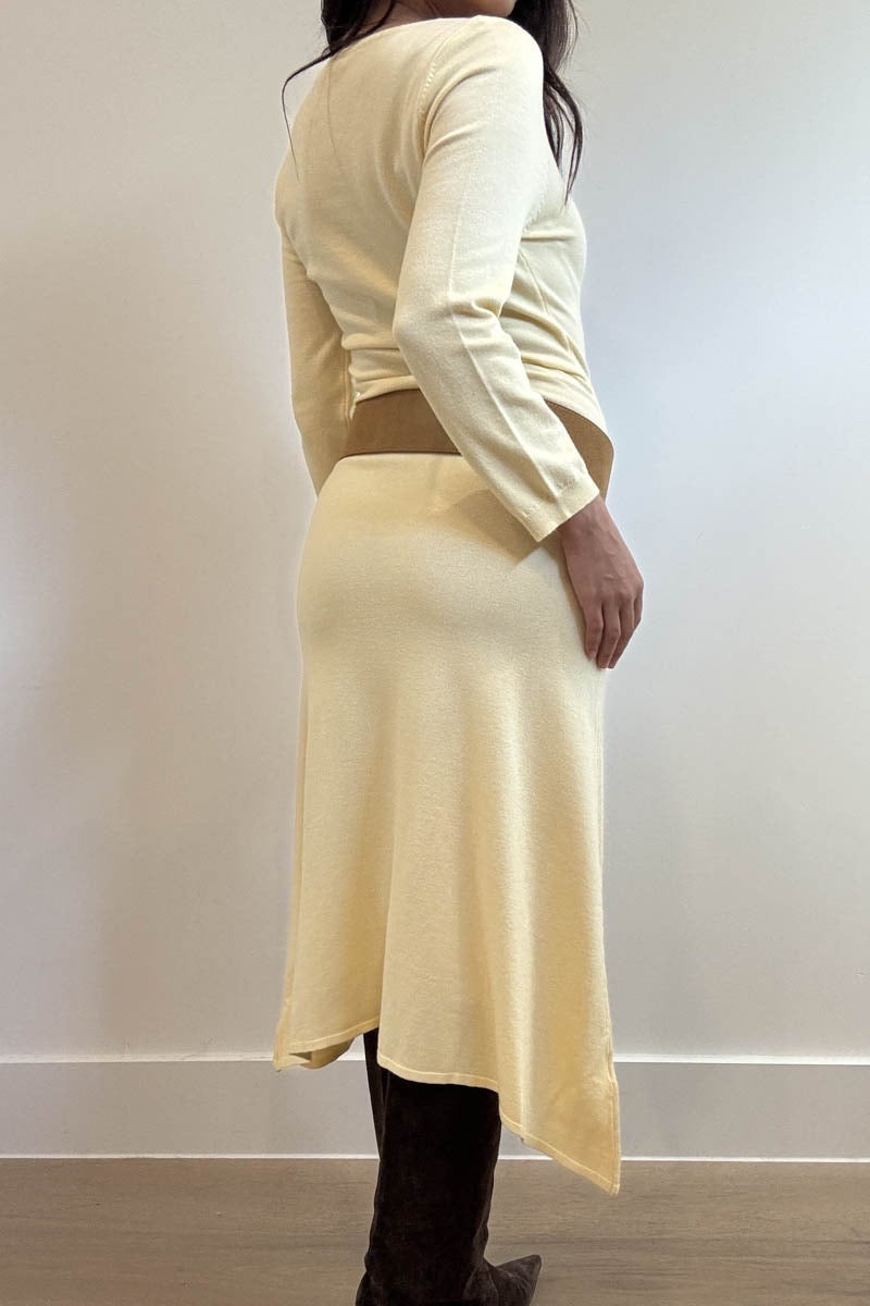 VESTIDO AMARILLO MANGA LARGA