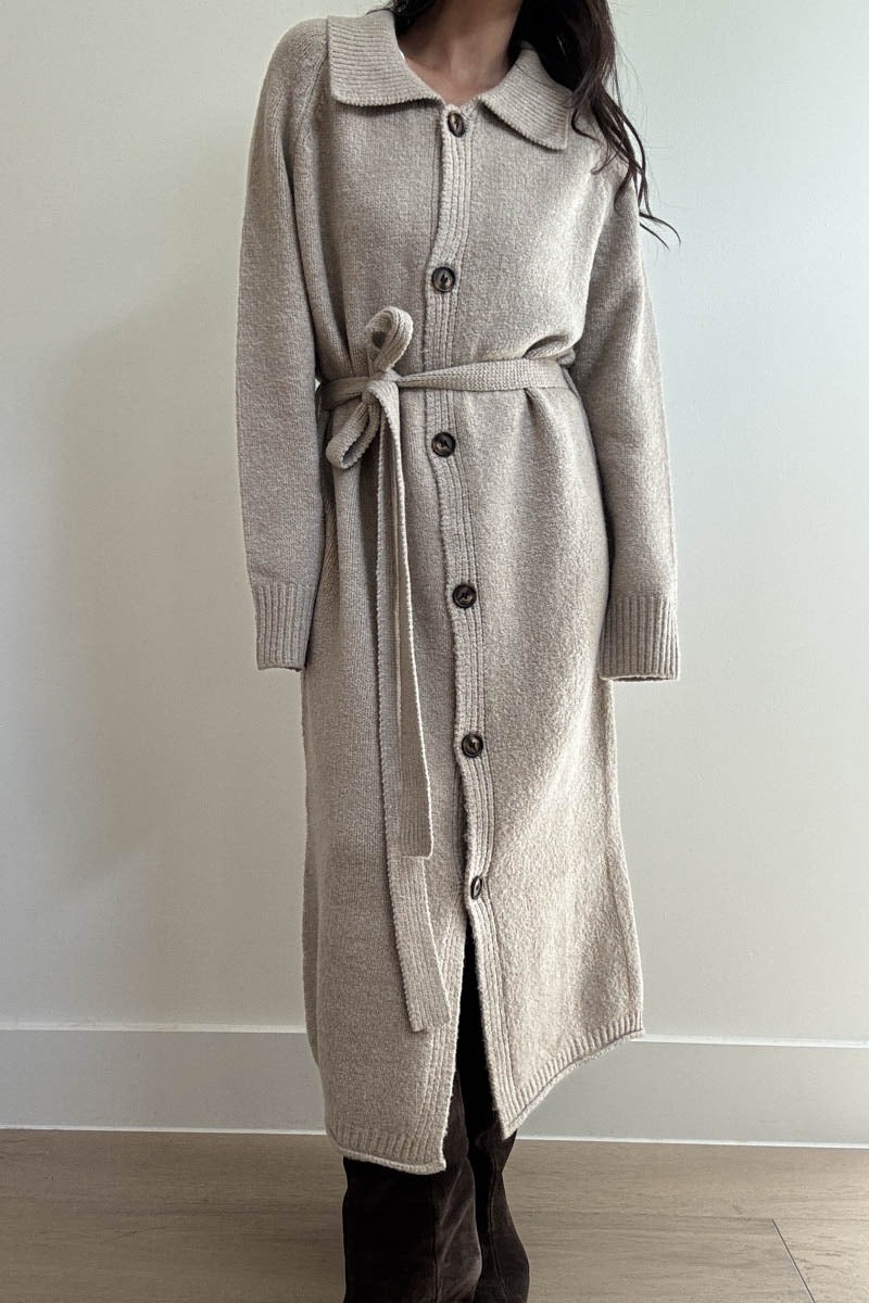 CARDIGAN DE PUNTO BEIGE