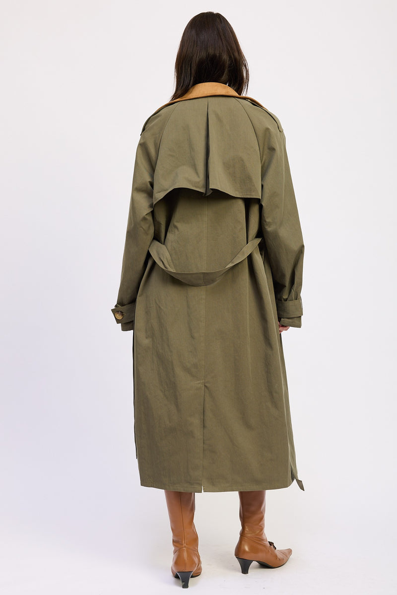 GABARDINA MILITARY CHIC