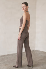 SET HALTER DE PUNTO TEXTURIZADO