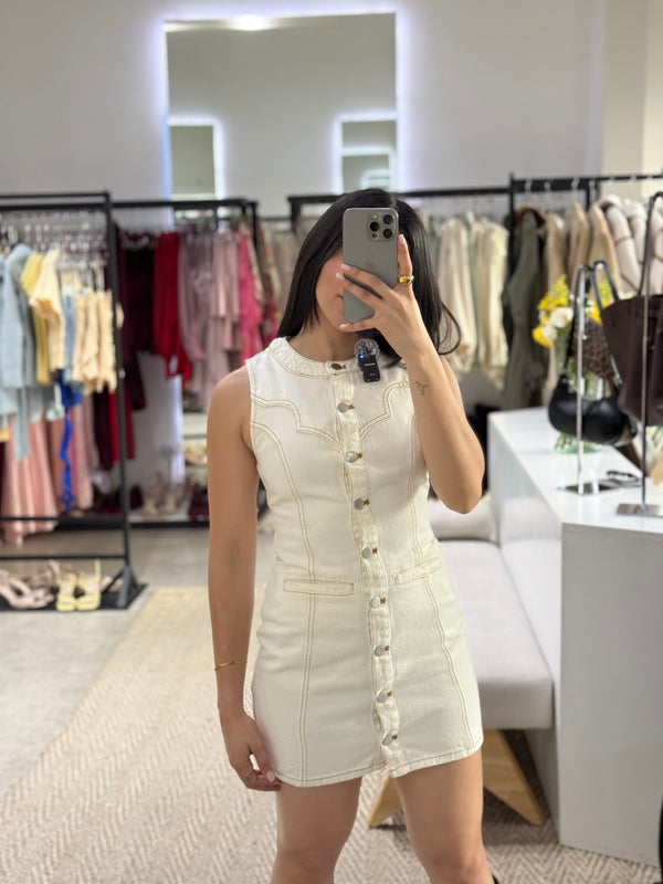 VESTIDO COWGIRL CREAM