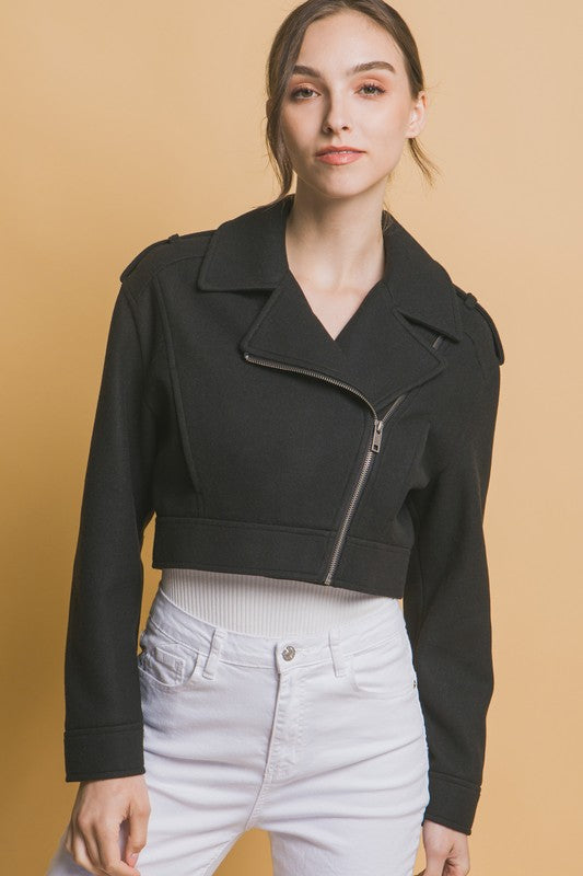 CHAQUETA CORTA RECTA
