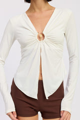 BLUSA BLANCA CHIC PERLA