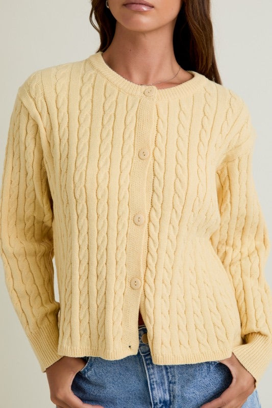 SUETER TEJIDO AMARILLO