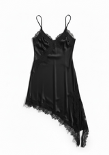 BLUSA/VESTIDO SATIN CON ENCAJE