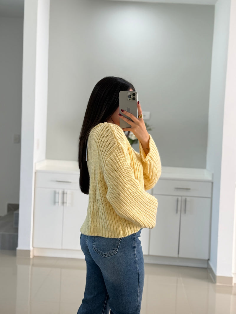 SWEATER DE PUNTO BABY YELLOW
