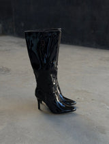 Botas de charol largas