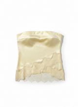 TOP STRAPLESS SATIN