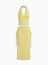 SET POLKA FALDA Y TOP