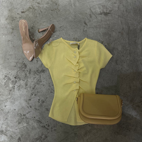 BLUSA CORRUGADA MANGA CORTA