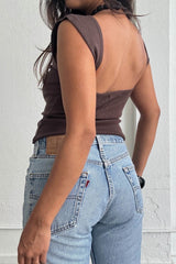 BLUSA DE PUNTO CON ESPALDA DESCUBIERTA
