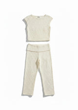 SET CAPRI BEIGE DE ENCAJE