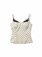 BLUSA POLKA CON ENCAJE