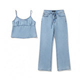 SET DENIM TOP Y PANTALON