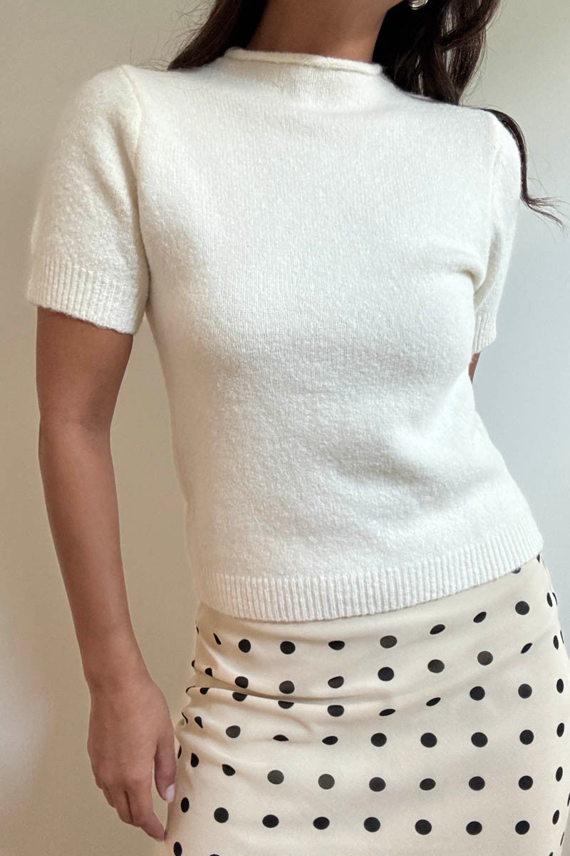 BLUSA DE PUNTO MANGA CORTA