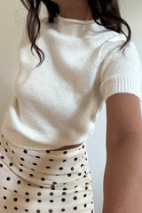 BLUSA DE PUNTO MANGA CORTA